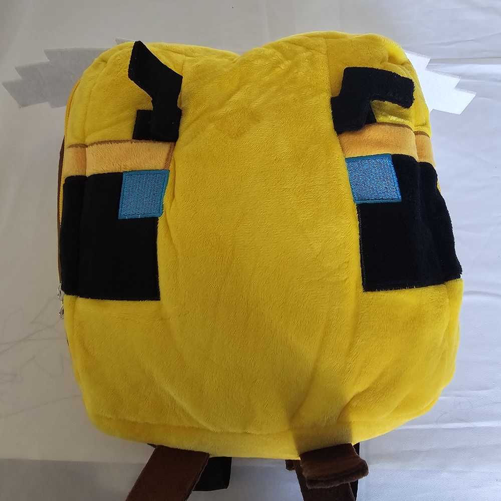 Yellow Plush Kids Backpack with Fun Design